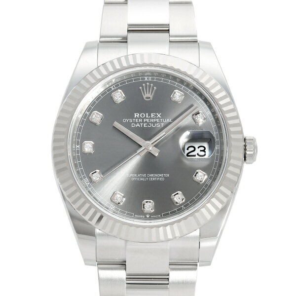 デイトジャスト 腕時計（メンズ） ロレックス ROLEX デイトジャスト 41 126334G スレート文字盤 新品 腕時計 メンズ