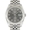 デイトジャスト 腕時計（メンズ） ロレックス ROLEX デイトジャスト 41 126334G スレート文字盤 新品 腕時計 メンズ