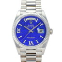 ロレックス ROLEX デイデイト 36 ラピスラズリ VI・IX・バーダイヤ 128239 ブルー文字盤 中古 腕時計 メンズ(2)