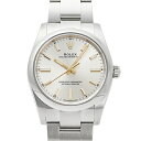 オイスター ロレックス ROLEX オイスターパーペチュアル 34 124200 シルバ―/バー文字盤 新品 腕時計 メンズ