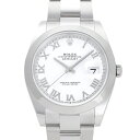 デイトジャスト 腕時計（メンズ） ロレックス ROLEX デイトジャスト 41 126300 ホワイトローマ文字盤 新品 腕時計 メンズ