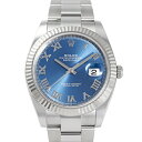 デイトジャスト ロレックス ROLEX デイトジャスト 41 126334 アズーロブルー/ローマ文字盤 新品 腕時計 メンズ