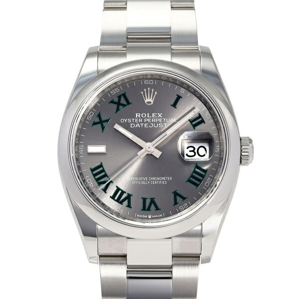 デイトジャスト 腕時計（メンズ） ロレックス ROLEX デイトジャスト 36 126200 スレート/グリーンローマ文字盤 新品 腕時計 メンズ