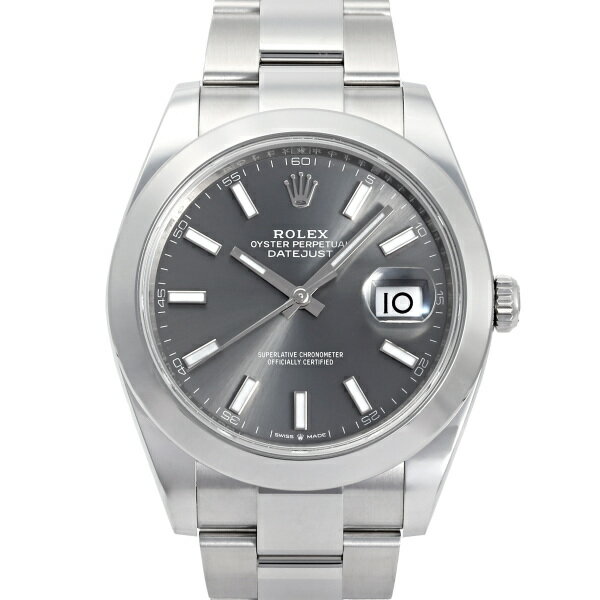デイトジャスト 腕時計（メンズ） ロレックス ROLEX デイトジャスト 41 126300 スレート/バー文字盤 新品 腕時計 メンズ