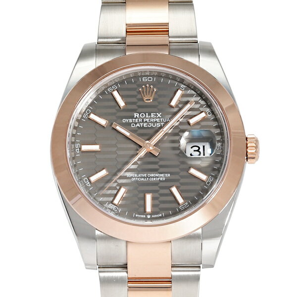 デイトジャスト 腕時計（メンズ） ロレックス ROLEX デイトジャスト 41 126301 スレート/バー文字盤 新品 腕時計 メンズ