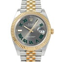 デイトジャスト 腕時計（メンズ） ロレックス ROLEX デイトジャスト 41 126333 スレート/グリーンローマ文字盤 新品 腕時計 メンズ