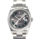 ロレックス ROLEX デイトジャスト 36 126200 スレート/グリーンローマ文字盤 新品 腕時計 メンズ