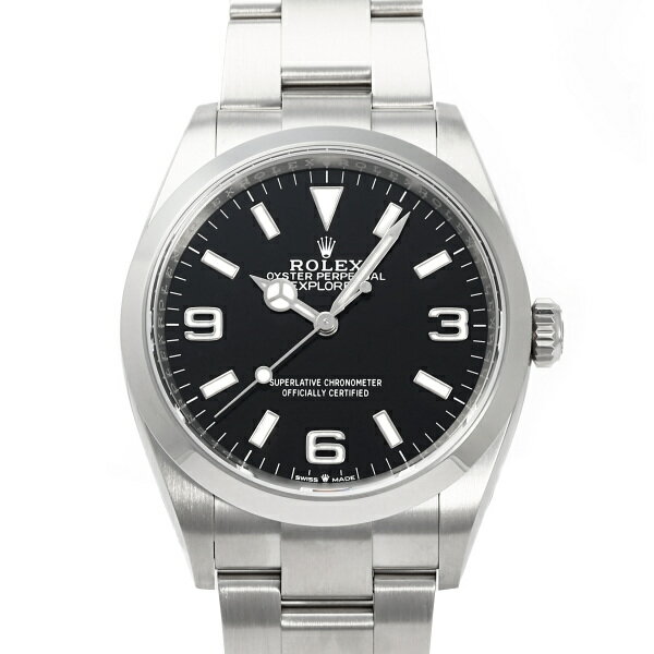 エクスプローラー ロレックス ROLEX エクスプローラー 36 124270 ブラック文字盤 新品 腕時計 メンズ