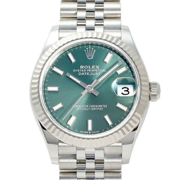 デイトジャスト ロレックス ROLEX デイトジャスト 31 278274 ミントグリーン/バー文字盤 新品 腕時計 レディース