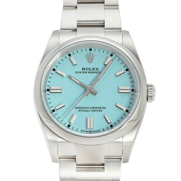オイスター 腕時計（メンズ） ロレックス ROLEX オイスターパーペチュアル 36 126000 ターコイズブルー文字盤 新品 腕時計 メンズ