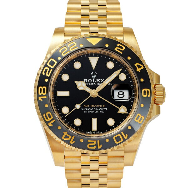 GMTマスター 腕時計（メンズ） ロレックス ROLEX GMTマスターII 126718GRNR ブラック/ドット文字盤 新品 腕時計 メンズ