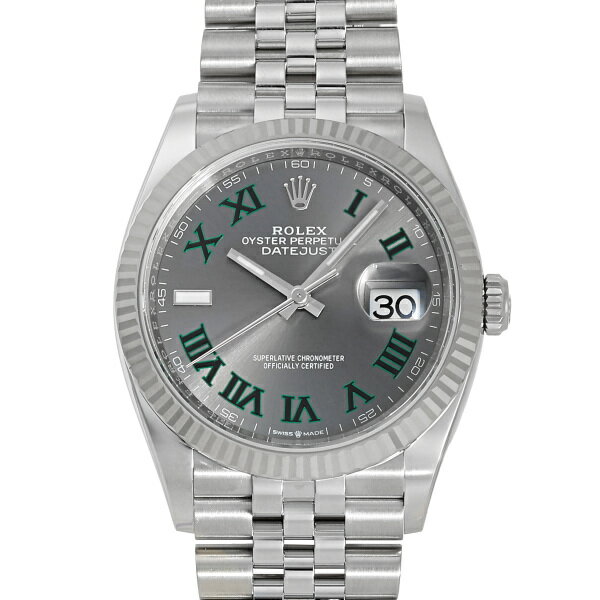 デイトジャスト 腕時計（メンズ） ロレックス ROLEX デイトジャスト 36 126234 スレート/グリーンローマ文字盤 新品 腕時計 メンズ