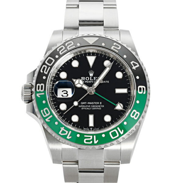 GMTマスター 腕時計（メンズ） ロレックス ROLEX GMTマスターII 126720VTNR ブラック/ドット文字盤 新品 腕時計 メンズ