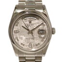 ロレックス ROLEX デイデイト 118206 2BR シルバー文字盤 中古 腕時計 メンズ