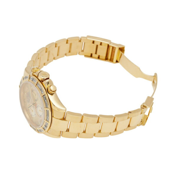 ロレックス ROLEX コスモグラフ デイトナ 116568BR イエロ―/ローマ文字盤 中古 腕時計 メンズ