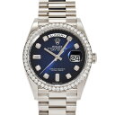ロレックス ROLEX デイデイト 36 128349RBR ブルーオンブレ/8PD/2PB文字盤 未使用 腕時計 メンズ