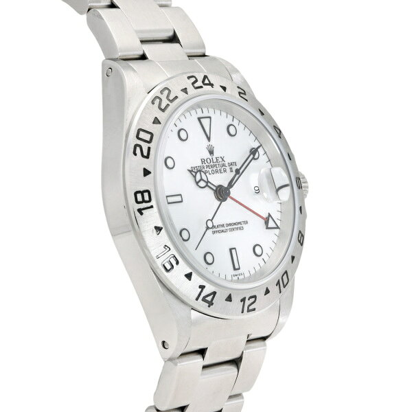 ロレックス ROLEX エクスプローラーII 16570 ホワイト文字盤 中古 腕時計 メンズ
