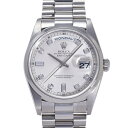 ロレックス ROLEX デイデイト 36 18206A シルバー文字盤 中古 腕時計 メンズ