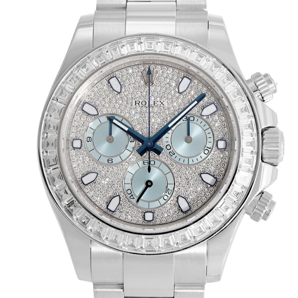 ロレックス ROLEX コスモグラフ デイトナ パヴェダイヤ 116576TBR ダイヤ/アイスブルー文字盤 中古 腕時計 メンズ