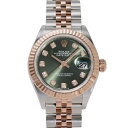 ロレックス ROLEX デイトジャスト 28 279171G オリーブグリーン文字盤 中古 腕時計 レディース