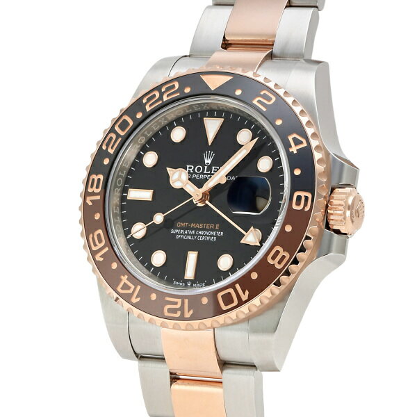 ロレックス ROLEX GMTマスターII 126711CHNR ブラック/ドット文字盤 新品 腕時計 メンズ