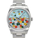 ロレックス ROLEX オイスターパーペチュアル 41 セレブレーションモチーフ 124300 ターコイズブルー/バー文字盤 未使用 腕時計 メンズ