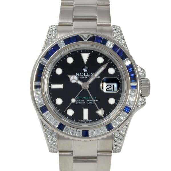 ロレックス ROLEX GMTマスターII 116759SA ブラック文字盤 中古 腕時計 メンズ