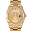 ロレックス ROLEX デイデイト 36 128238 シャンパン文字盤 中古 腕時計 メンズ