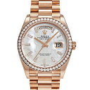 ロレックス ROLEX デイデイト 36 128345RBR ホワイト文字盤 中古 腕時計 メンズ