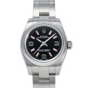 ロレックス ROLEX オイスターパーペチュアル 26 176200 ブラック/369アラビア/ピンクバー文字盤 中古 腕時計 レディース(2)