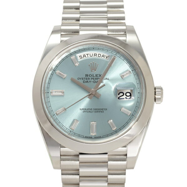 ロレックス ROLEX デイデイト 40 228206A アイスブルー文字盤 中古 腕時計 メンズ