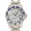 ロレックス ROLEX GMTマスターII 116759SA ダイヤ/シルバー文字盤 中古 腕時計 メンズ