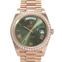 ロレックス ROLEX デイデイト 40 228345RBR オリーブグリーン/ローマ文字盤 新品 腕時計 メンズ