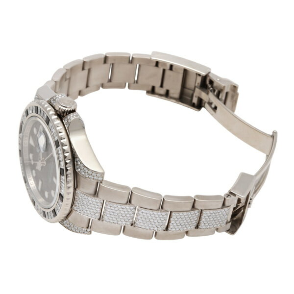 ロレックス ROLEX GMTマスターII 116759SANR ブラック/ドット文字盤 中古 腕時計 メンズ