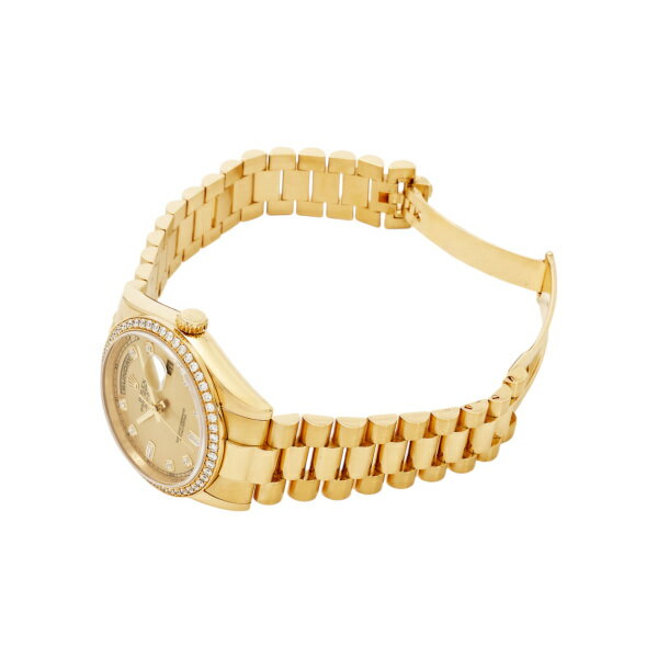 ロレックス ROLEX デイデイト 36 118348A シャンパン文字盤 中古 腕時計 メンズ