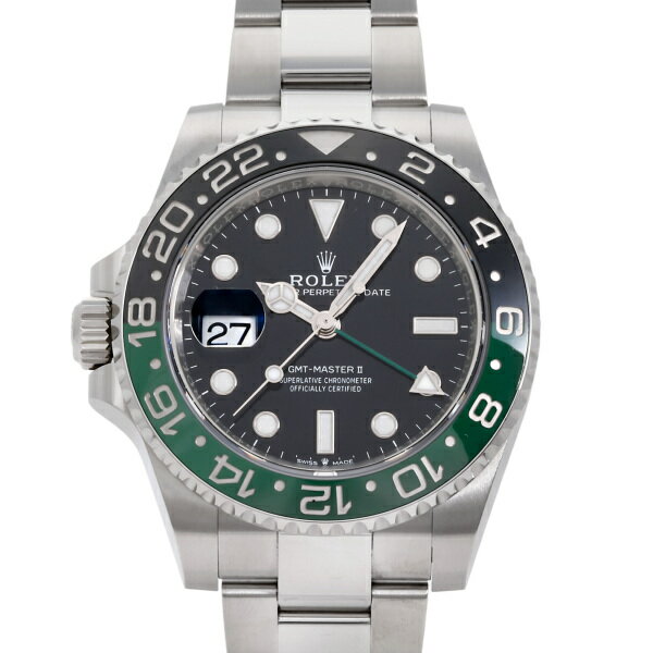 ロレックス ROLEX GMTマスターII 126720VTNR ブラック/ドット文字盤 中古 腕時計 メンズ