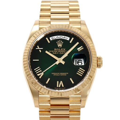 ロレックス ROLEX デイデイト 36 128238 グリーンオンブレ/ローマ文字盤 新品 腕時計 メンズ ロレックス ROLEX デイデイト 36 128238 グリーンオンブレ/ローマ文字盤 新品 腕時計 メンズ