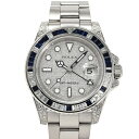 ロレックス ROLEX GMTマスターII 116759SA ダイヤ/シルバー文字盤 中古 腕時計 メンズ