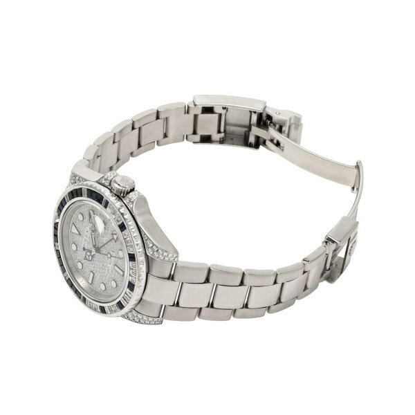 ロレックス ROLEX GMTマスターII 116759SA ダイヤ/シルバー文字盤 中古 腕時計 メンズ