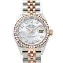 ロレックス ROLEX デイトジャスト 28 279381RBR ホワイト/10PD文字盤 中古 腕時計 レディース(2)