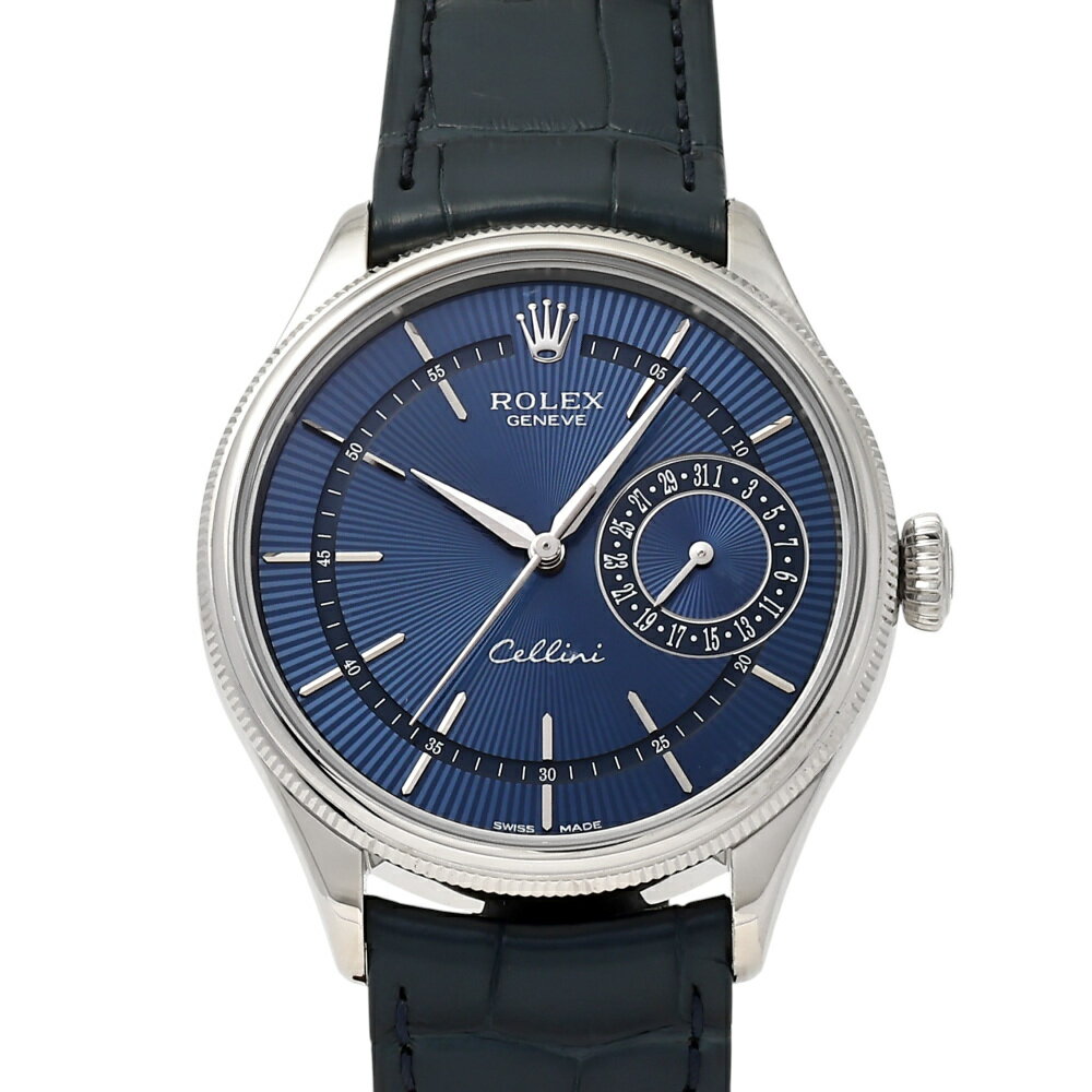 ロレックス ROLEX チェリーニ デイト 50519 ブルー文字盤 中古 腕時計 メンズ