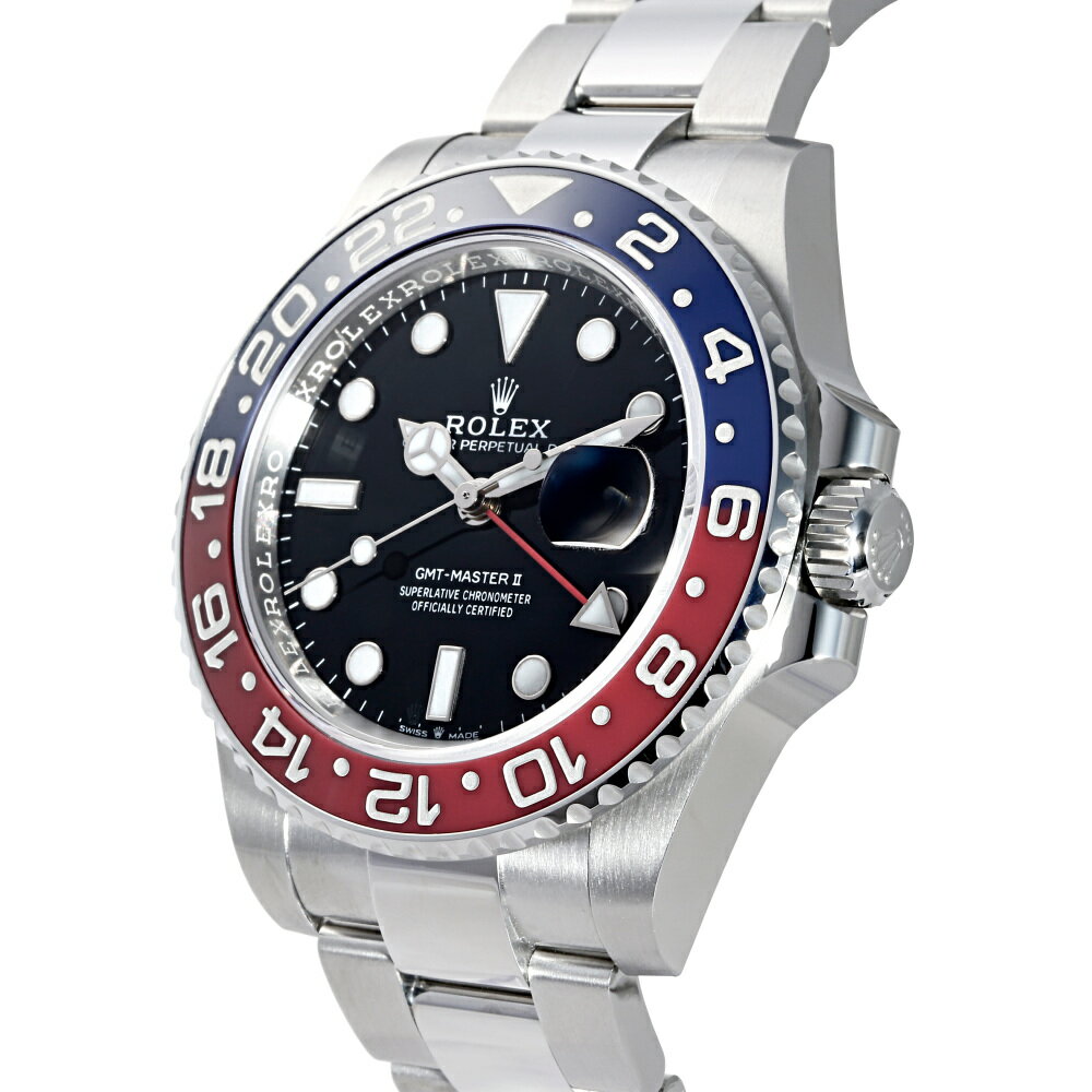 ロレックス ROLEX GMTマスターII 126710BLRO ブラック文字盤 新品 腕時計 メンズ