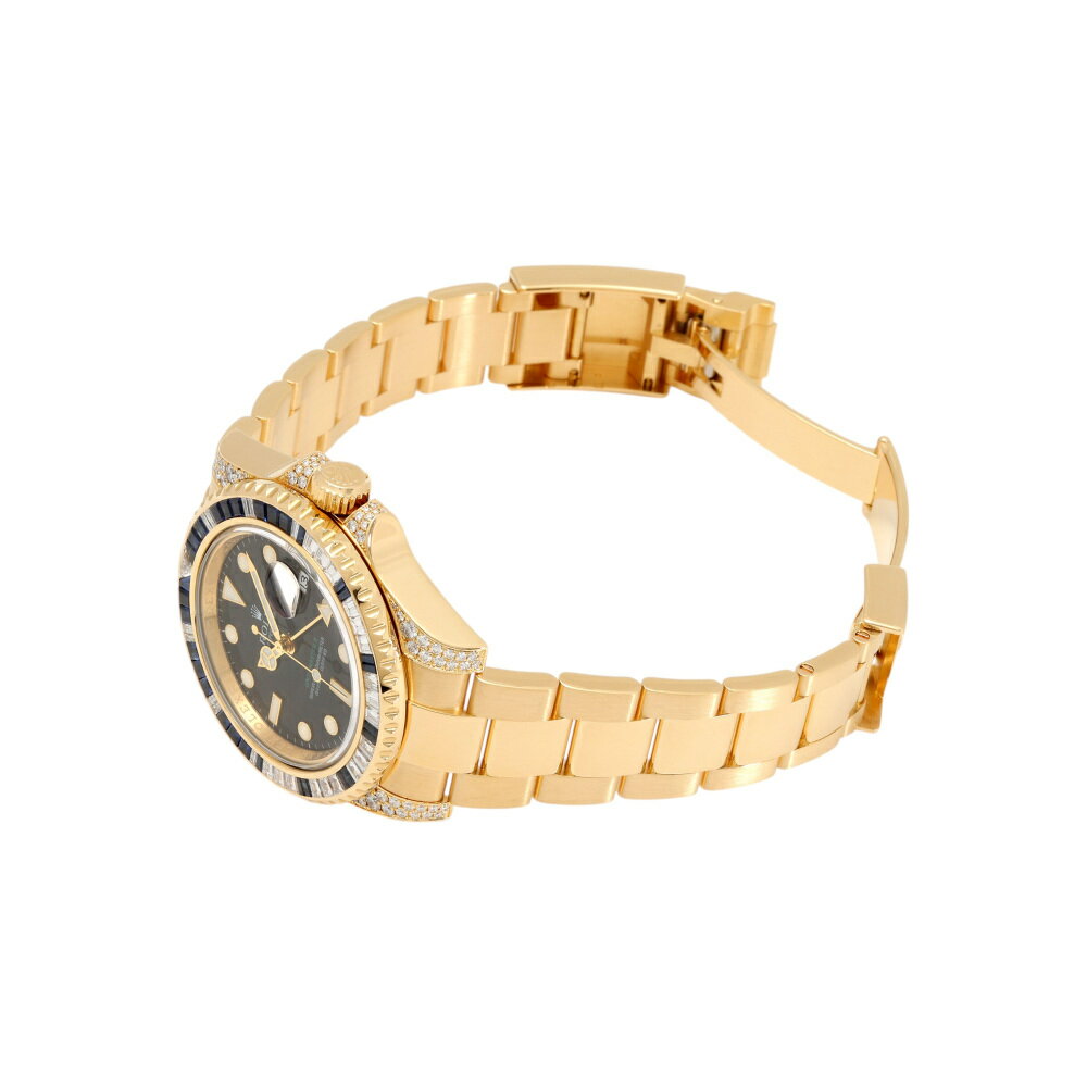 ロレックス ROLEX GMTマスターII 116758SA ブラック/ドット文字盤 中古 腕時計 メンズ