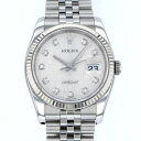 ロレックス ROLEX デイトジャスト 116234G シルバー文字盤 メンズ 腕時計 【中古】