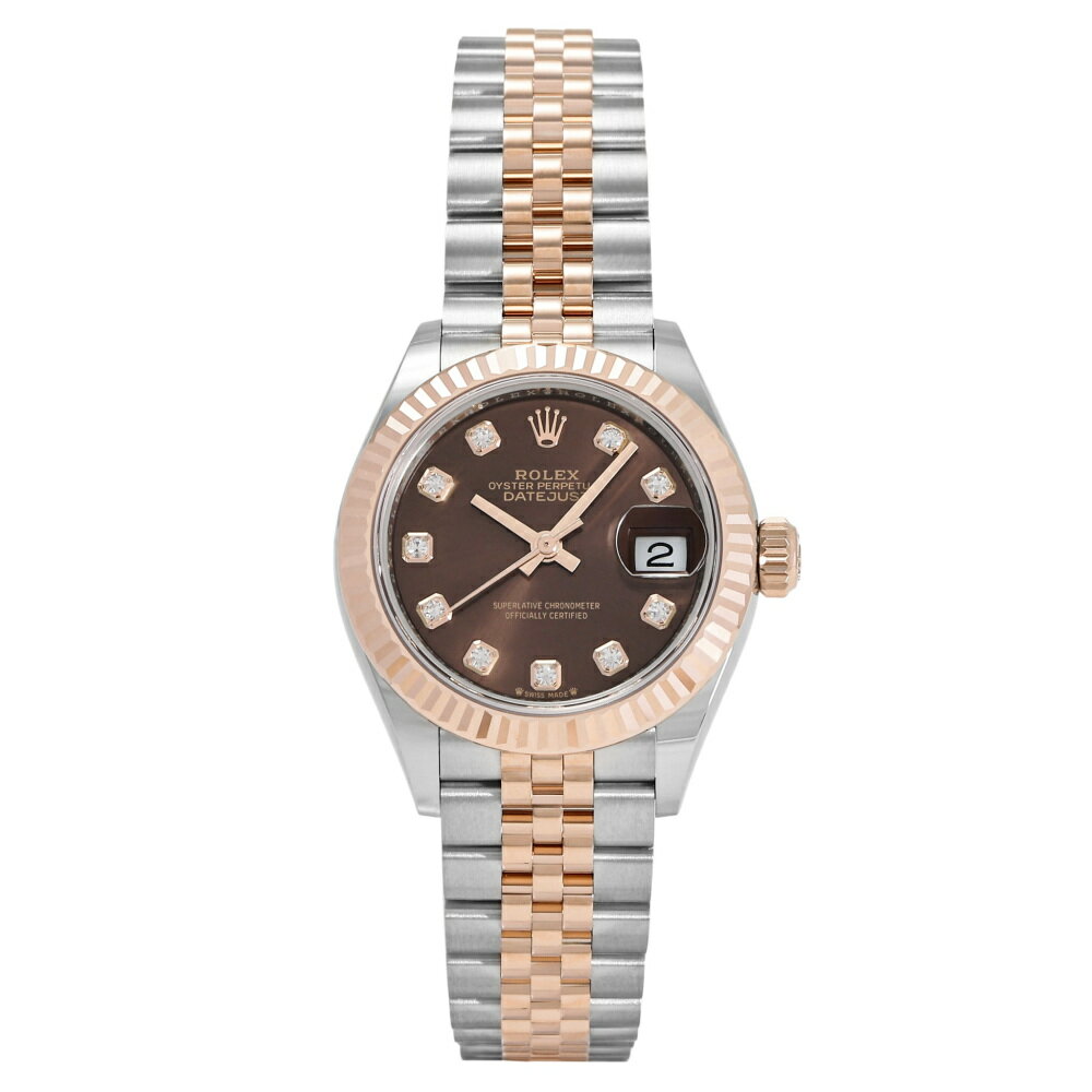 ロレックス ROLEX デイトジャスト 28 279171G チョコレート/10PD文字盤 新品 腕時計 レディース