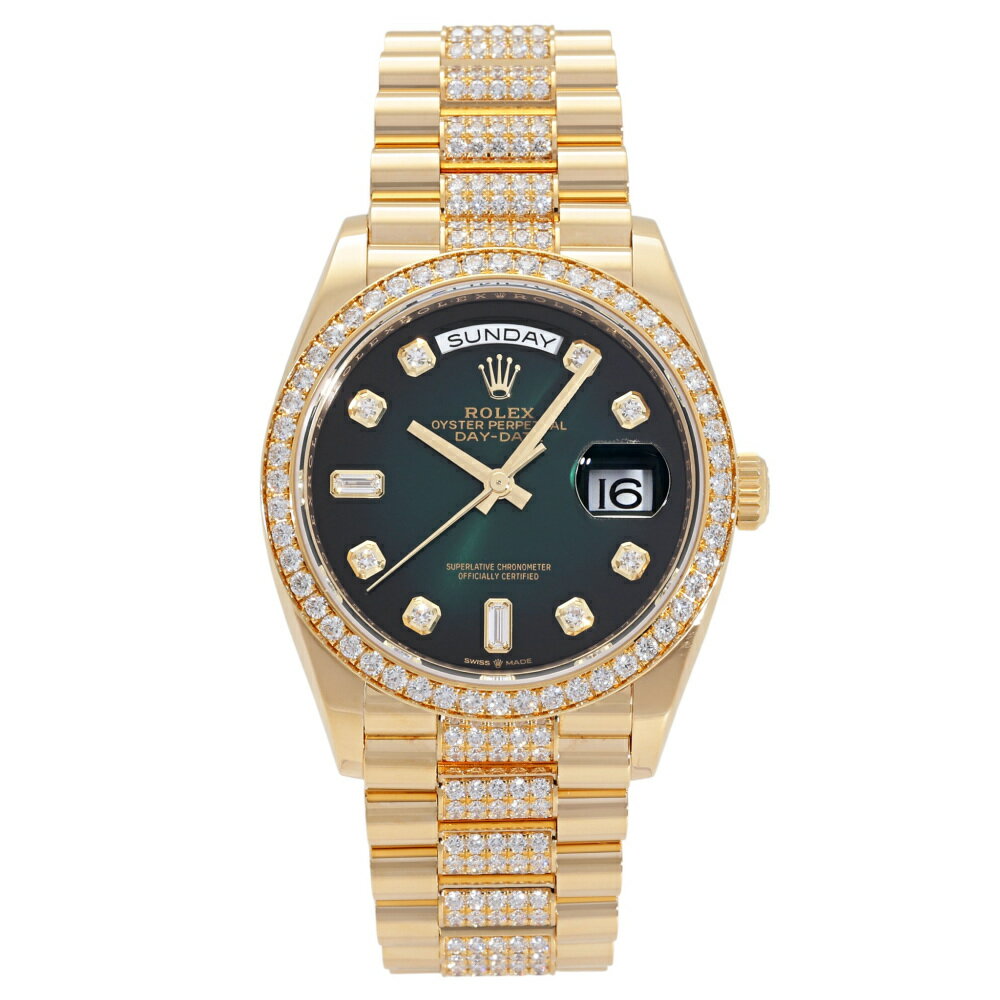 ロレックス ROLEX デイデイト 36 128348RBR グリーン...(2)