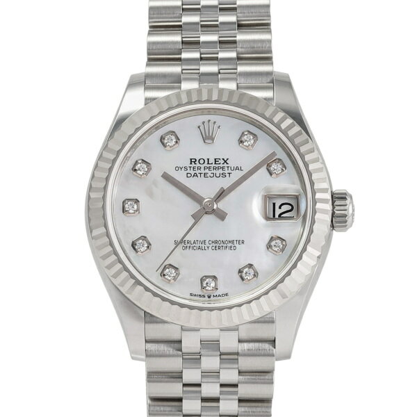 ロレックス ROLEX デイトジャスト 31 278274NG ホワイト/10PD文字盤 新品 腕時計 男女兼用