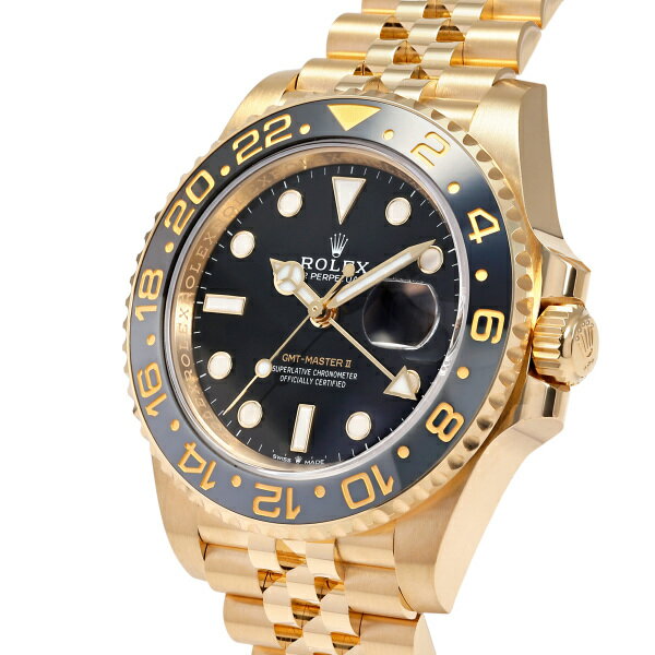 ロレックス ROLEX GMTマスターII 126718GRNR ブラック/ドット文字盤 新品 腕時計 メンズ