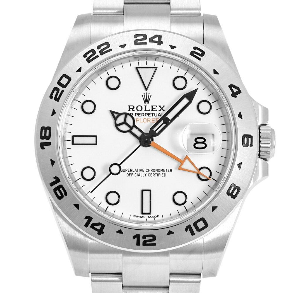 ロレックス ROLEX エクスプローラーII 216570 ホワイト文字盤 中古 腕時計 メンズ