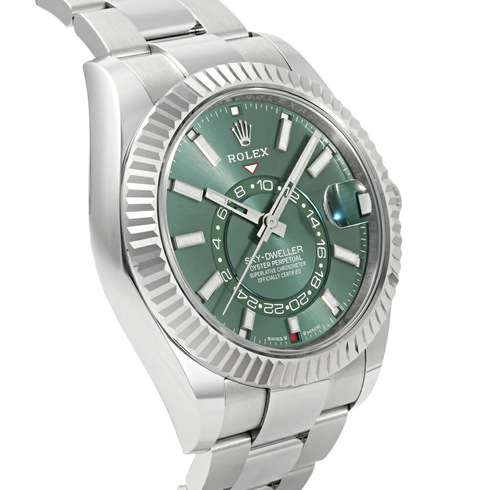 ロレックス ROLEX スカイドゥエラー 336934 ミントグリーン/バー文字盤 新品 腕時計 メンズ